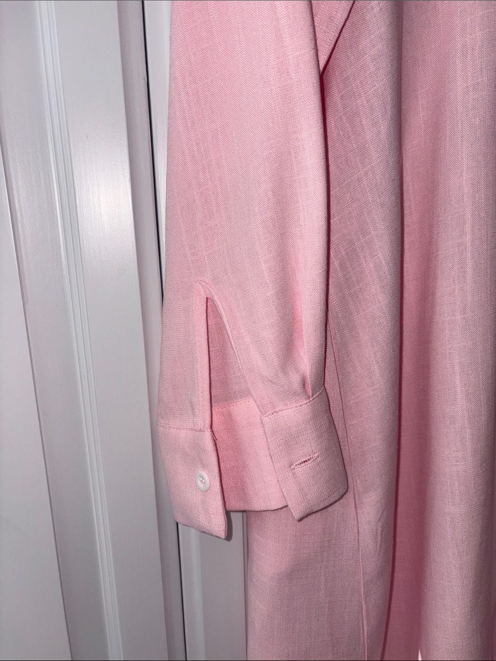 Light Pink Ruffle Neck Tunic - Picture 3 of 9